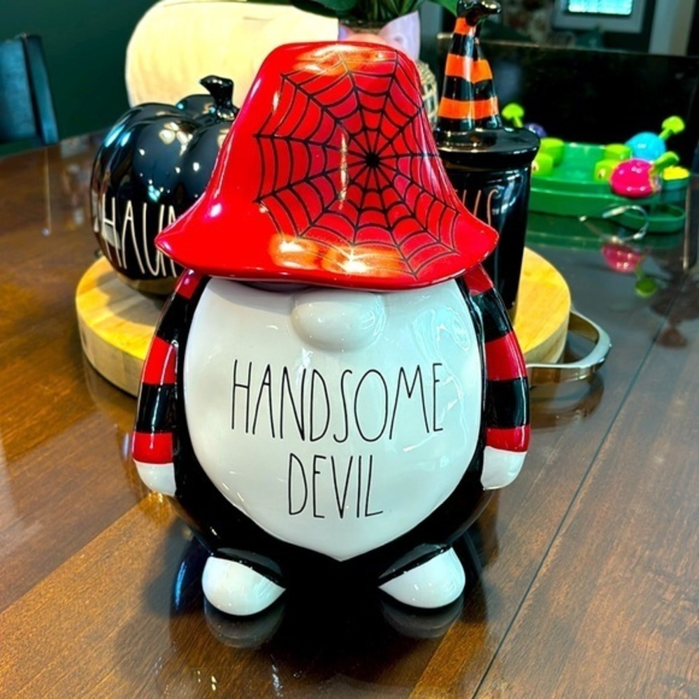 NWOT Rae Dunn Handsome Devil Canister Cookie Jar